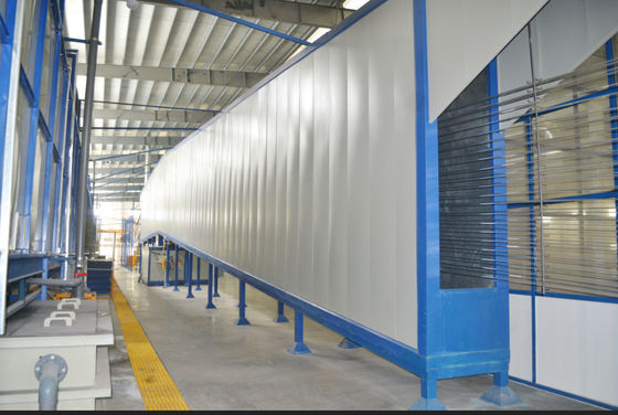 좋은 가격 수직 분말 코팅 라인 자동 1200T/월 생산량을 분사하기 온라인으로