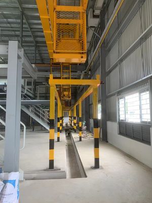 수평 아노다이징 라인 시스템 처리 수동 랙킹 방법