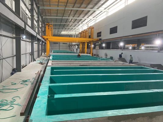 수평 아노다이징 라인 시스템 처리 수동 랙킹 방법