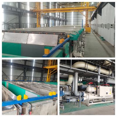 좋은 가격 2000T/M 하이엔드 알루미늄 프로필 애노딩 생산 라인 온라인으로