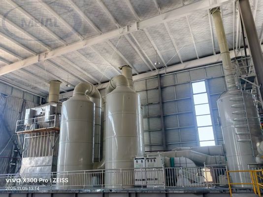 좋은 가격 500t 용량 천연가스 전력 소금화 생산 라인 350m2/T 커버리지 및 알루미늄 프로파일 비디오 검사 온라인으로