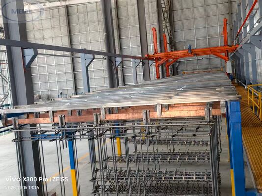 좋은 가격 2000T/M 태양광 프레임을위한 친환경 효율 맞춤형 알루미늄 애노딩 생산 라인 온라인으로