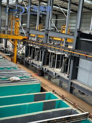 좋은 가격 수평 아노다이징 생산 라인 (월 450톤 생산량, 최대 프로파일 길이 6500mm, 8-12μm 아노다이징 필름 두께) 온라인으로
