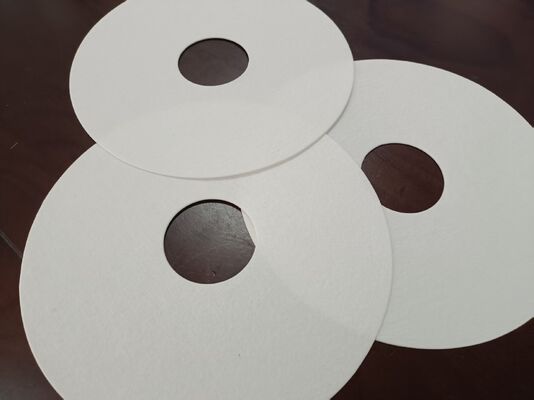 좋은 가격 Acid-Resistant Stack Filter Ring Filter Paper with Center Hole for Anodizing Tank Customizable Outer Diameter 온라인